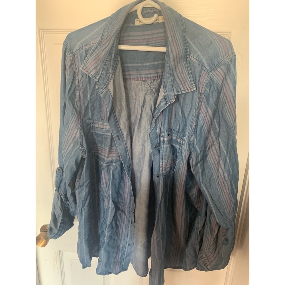 2X Long Sleeve Button Up